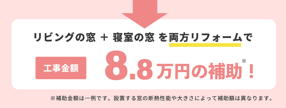 リフォーム例の補助額合計