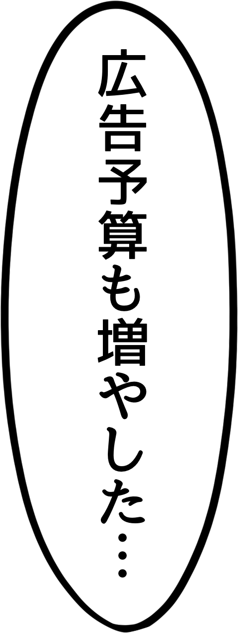 広告予算も増やした