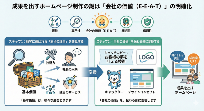 会社の価値（E-E-A-T）
